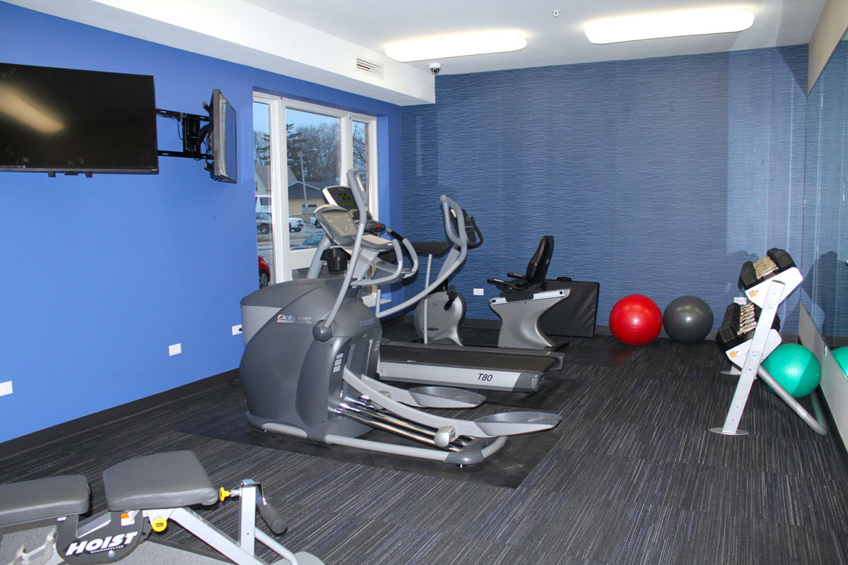 harrison lofts fitness area