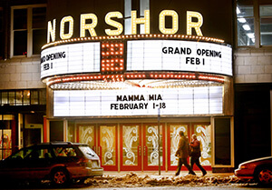 norshor theater sign