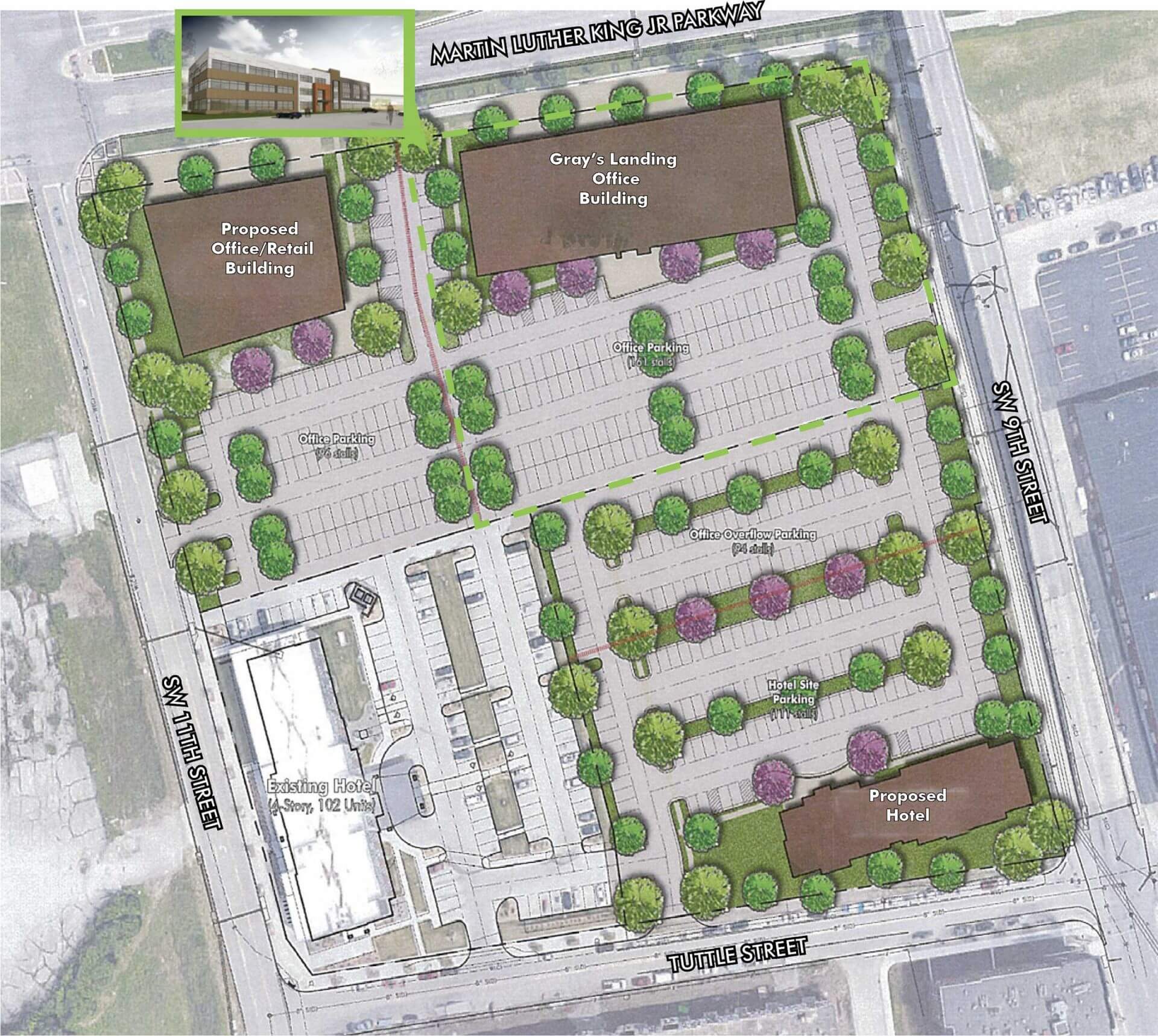 Gray's Landing Office and Retail Park Des Moines, IA Commercial Property Leasing, Sales