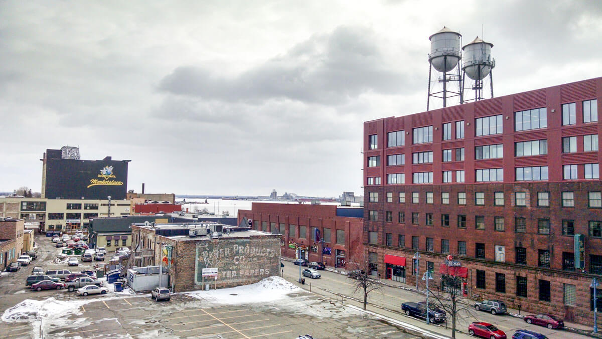 lofts on canal parking area