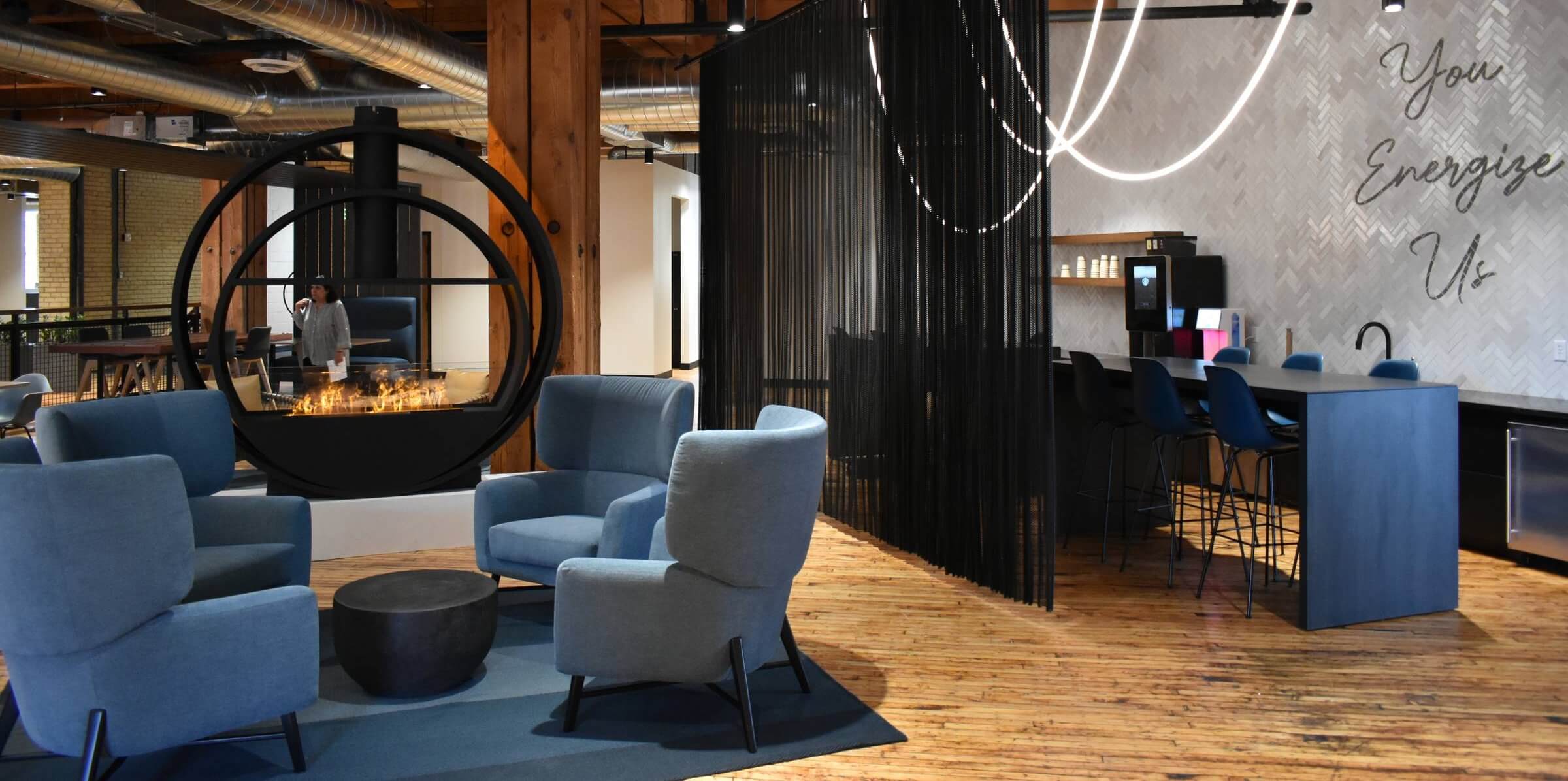 Sherman Associates J.I. Case Building in Minneapolis, MN picture of building interior and lounge