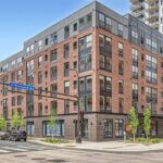 Exterior view of Ladder 260 Apartments in downtown Minneapolis
