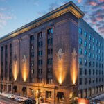 Canopy by Hilton Minneapolis, a conversion of the historic Advance Thresher/Emerson-Newton building from office to hotel by DLR Group.